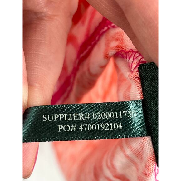 Lauren Ralph Lauren short sleeve tie dye top in orange/fuchsia, size 3X NWT - Picture 4 of 8